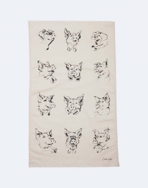 Pig Tea Towel